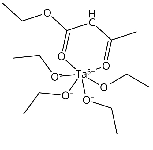 Tantalum, tetraethoxy(hydrogen acetoacetato)-,ester - CAS:17348-27-5 - Tantalum, tetraethoxy[ethyl 3-(oxo-?O)butanoato-?O?]-, (OC-6-33)-